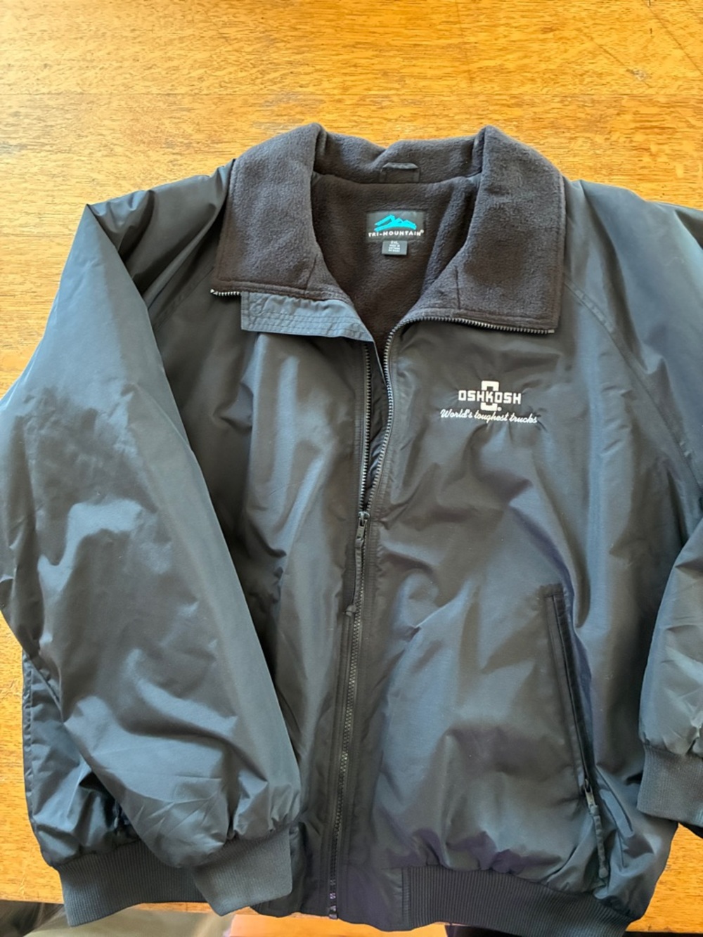 OshKosh B'gosh Black Zip-Up Bomber Jacket